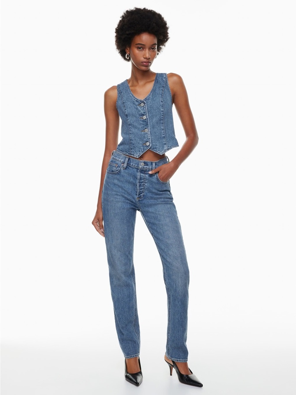 Denim Forum The '90s Hi-Rise Cigarette Jean